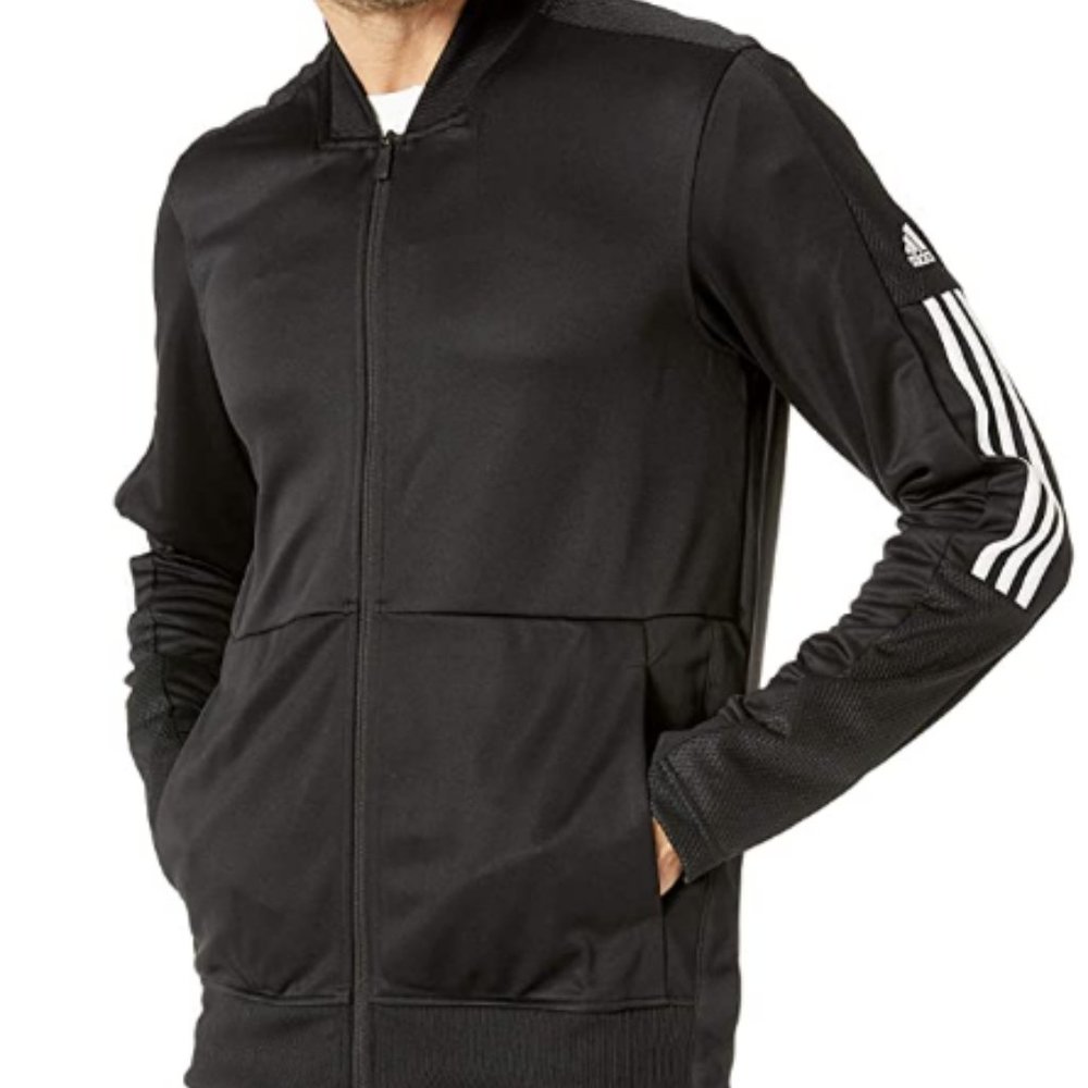 Adidas Men's Side Snap Full-Zip Track Jacket